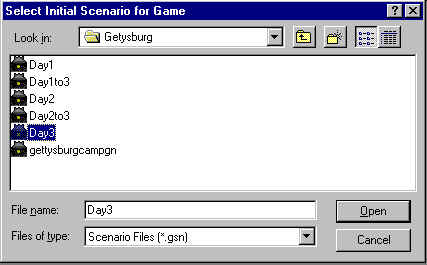 Selecting a Scenario